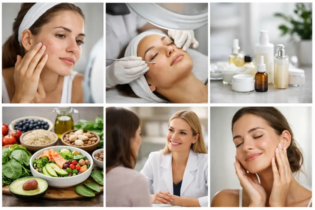 Acne huid verbetertraject voorbeeld in 6 stappen