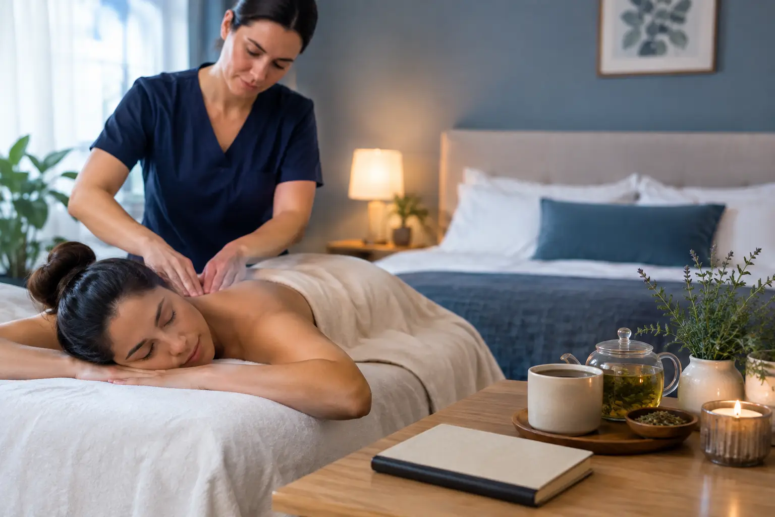 Massage bij slaapklachten en beter slapen