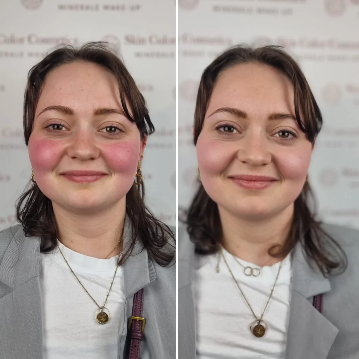Voor en na fris make-upadvies bij Studio Rosa Hoevelaken