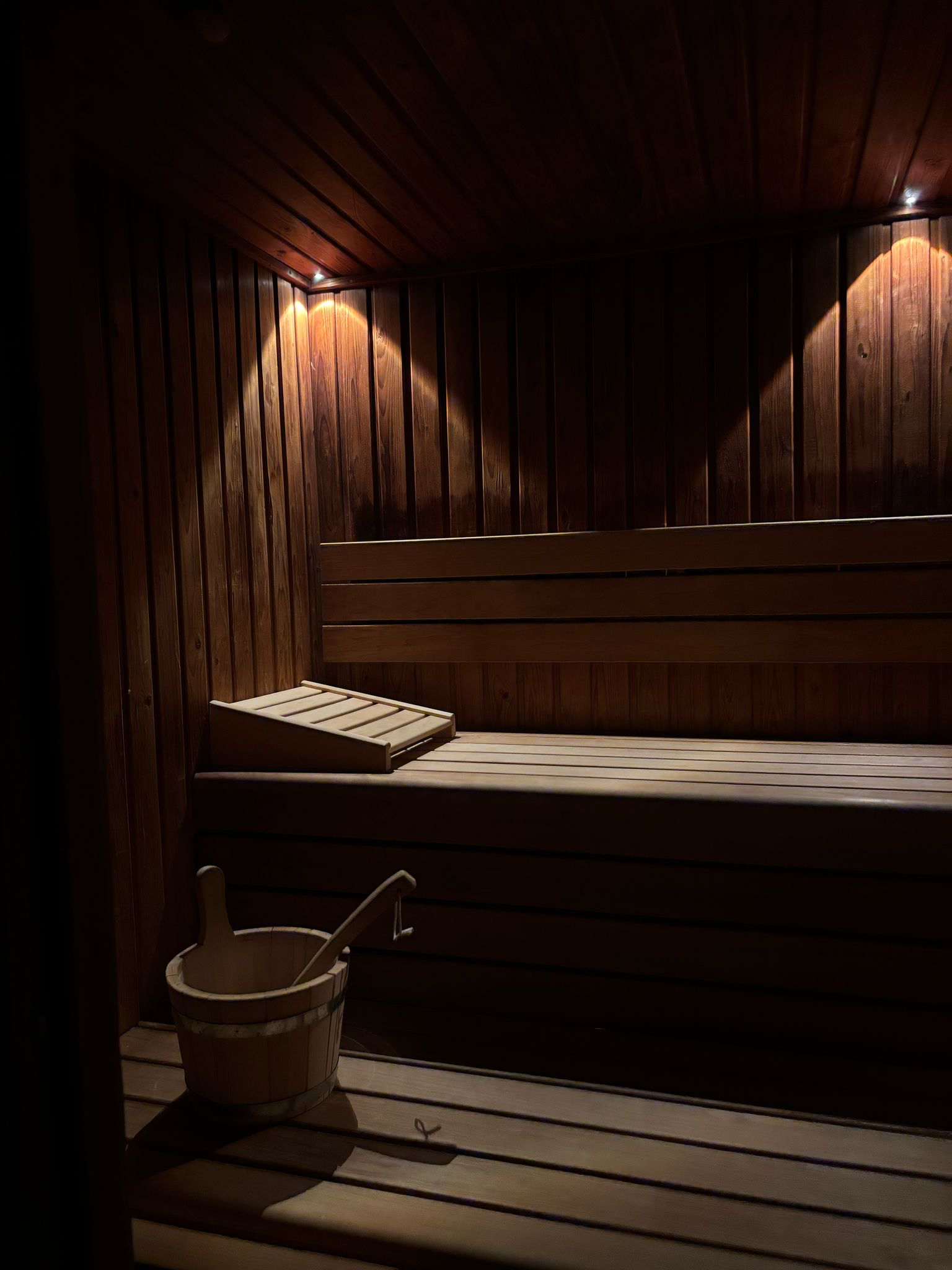 De Finse sauna van de privé wellness van Studio Rosa